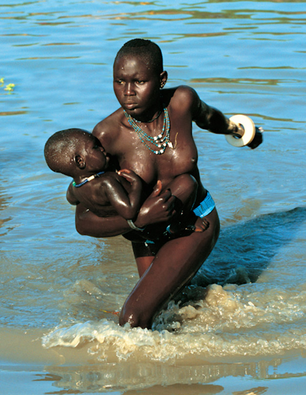 Dinka Woman with Baby