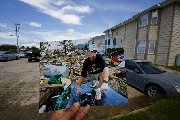 Wider Image: Katrina Scenes Overlaid - 10 Years On