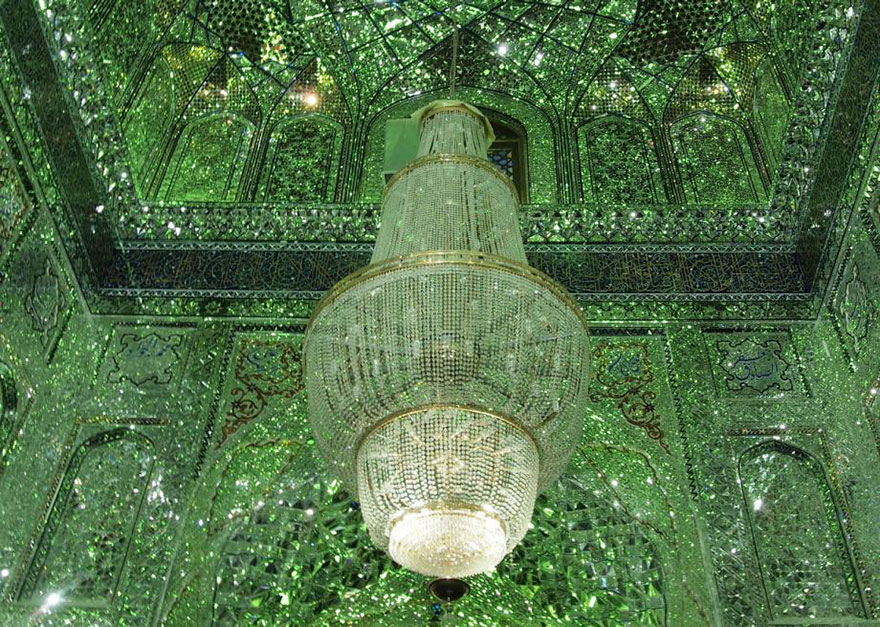 emerald-tomb-ceiling-shah-cheragh-shiraz-iran-13