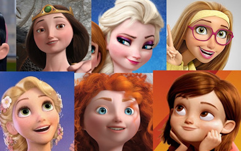 I personaggi femminili della Disney hanno sempre lo stesso viso